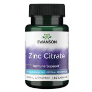 Swanson Zinc Citrate 50 mg 60 Capsules Front of bottle

