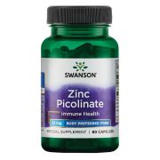 Swanson Zinc Picolinate 22 mg 60 Capsules Front of bottle
