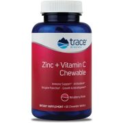 Trace Minerals Zinc and Vitamin C Raspberry 60 Chewables