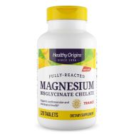 Healthy Origins Magnesium Bisglycinate Chelate 120 Tablets Front of bottle
