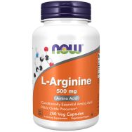 NOW Foods L-Arginine 500 mg 250 Veg Capsules