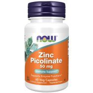NOW Foods Zinc Picolinate 50 mg 60 Veg Capsules