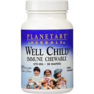 Planetary Herbals Well Child Immune Chewable 560mg 30 Wafers