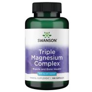 Swanson Triple Magnesium Complex 400 mg 100 Capsules Front of bottle

