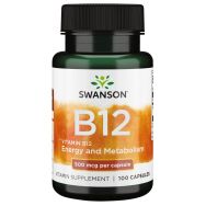 Swanson Vitamin B12 500mcg 100 Capsules