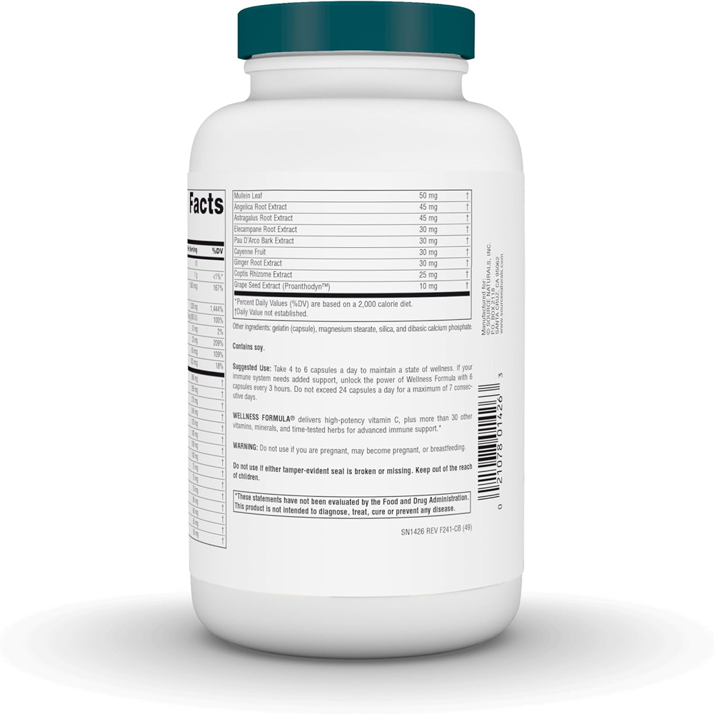 Source Naturals, Wellness Formula| 240 Capsules